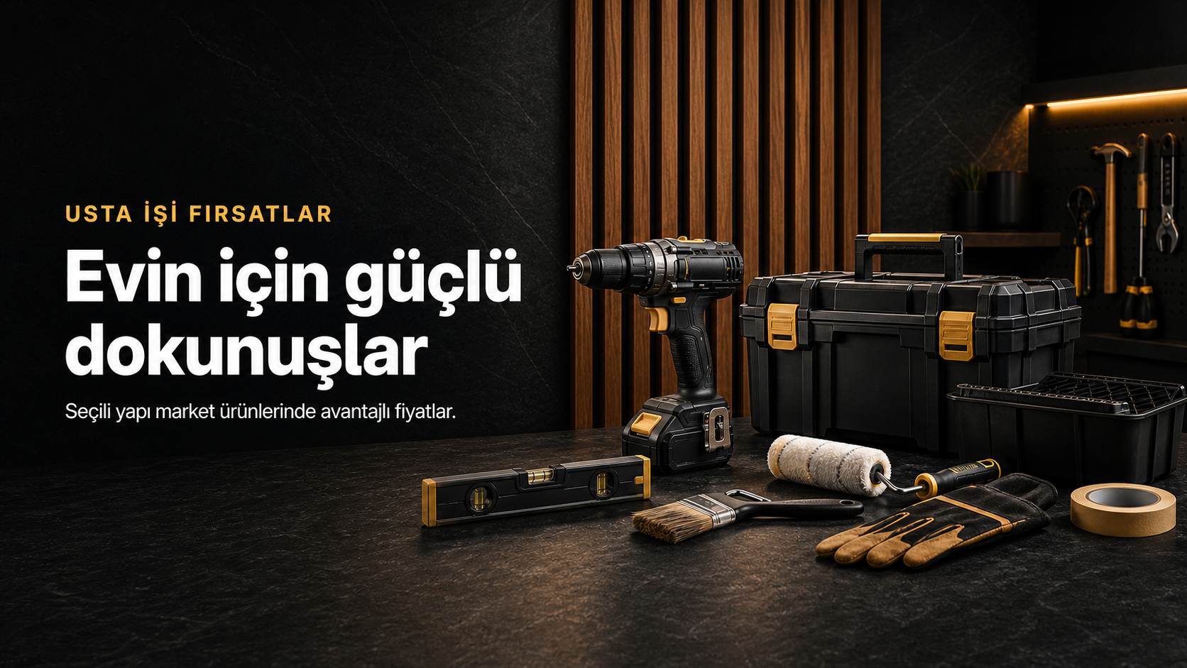 Evin için güçlü dokunuşlar yapı market kampanyası